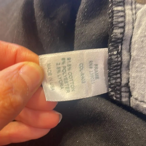 Frame Denim Le Skinny de Jeanne woman’s black ripped jeans - Picture 14 of 14